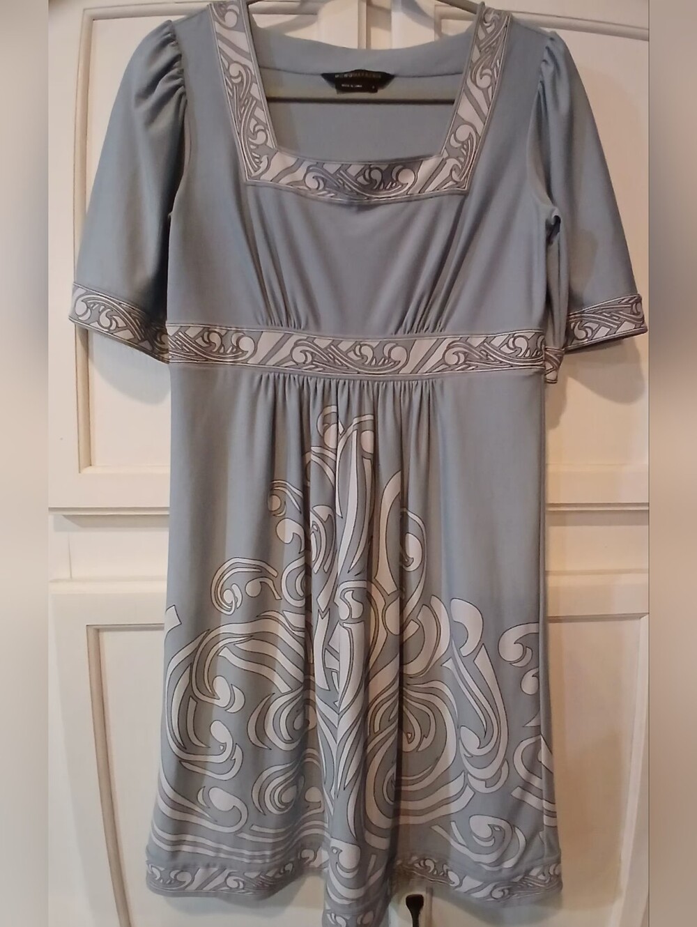 BCBG Max Azaria, Y2K,  Short Sleeve, Empire Waist Dress, Size S
